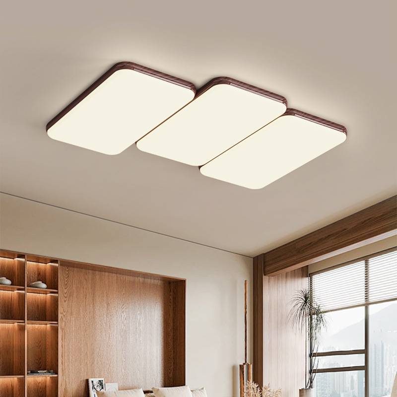 全光谱吸顶灯客厅大厅主灯钢琴客厅胡桃木中古风设计师日式卧室灯