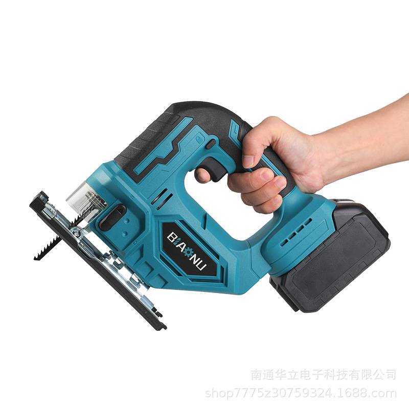外贸多功能充电式锂电曲线锯 小型木切割机 家用木工手提电动锯