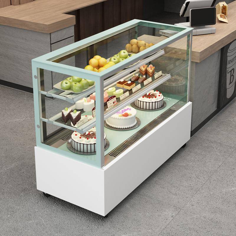 蛋糕柜展示柜商用冷藏柜弧形直角冰柜甜品水果凉菜台式风冷保鲜柜