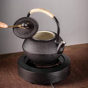 86M铸铁电壶茶壶煮茶器0用室内烧水F9TJ喝茶家泡茶壶陶炉围炉罐罐