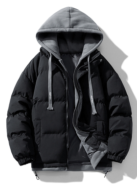 L奥特莱斯新款冬男女羽绒棉衣果蔬收纳袋情侣加厚宽松外套送人款