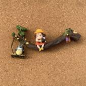 1套 照片墙毛毡海棉软木记事留言板按钉 树枝秋千情景组合DIY图钉