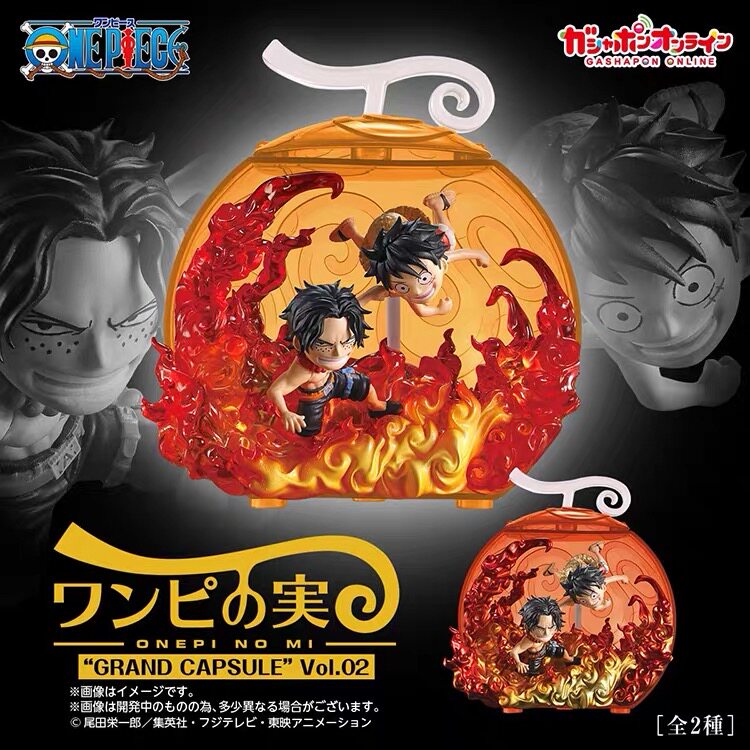 现货日版正版航海王大恶魔果实路飞凯多海贼王扭蛋盲盒手办摆件