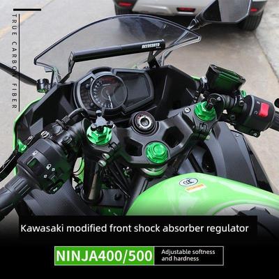 川崎Ninja400改装前置调节器Ninja500前减震器弹簧减震配件