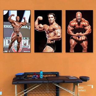 罗曼·科曼装饰画鼓舞人心的施瓦辛格健身房墙上挂画健美Philos壁