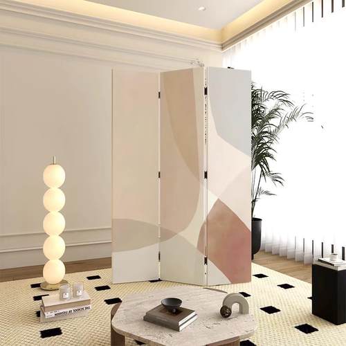 现代简约屏风隔断客厅入户折叠移动卧室办公室简易挡板沙发背景墙