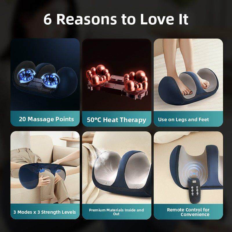 佳仁小腿部按摩器全自动揉捏按足底按摩器足疗机美腿肌肉按摩仪