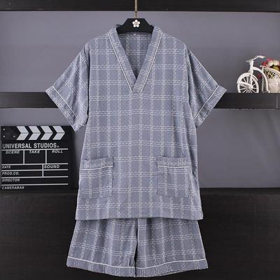 情侣款汗蒸服男女纯棉大尺码高档足疗桑拿服浴服按摩汗蒸足浴睡衣