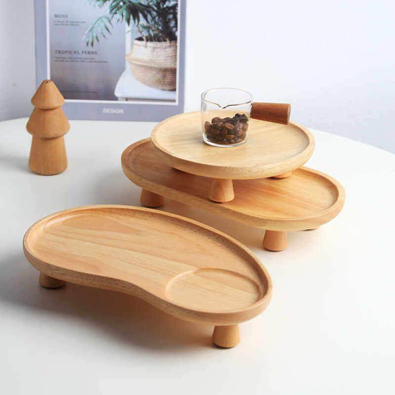 木瓷人实木托盘木质椭圆形茶水杯收纳架家用客厅创意高脚香薰托盘,家居饰品,香薰托盘,淘宝优惠券,粉丝福利购,淘宝优惠卷
