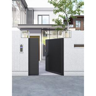 佳兴铝合金庭院大门农村自建房院子户外铁门别墅电动平移格栅栏门