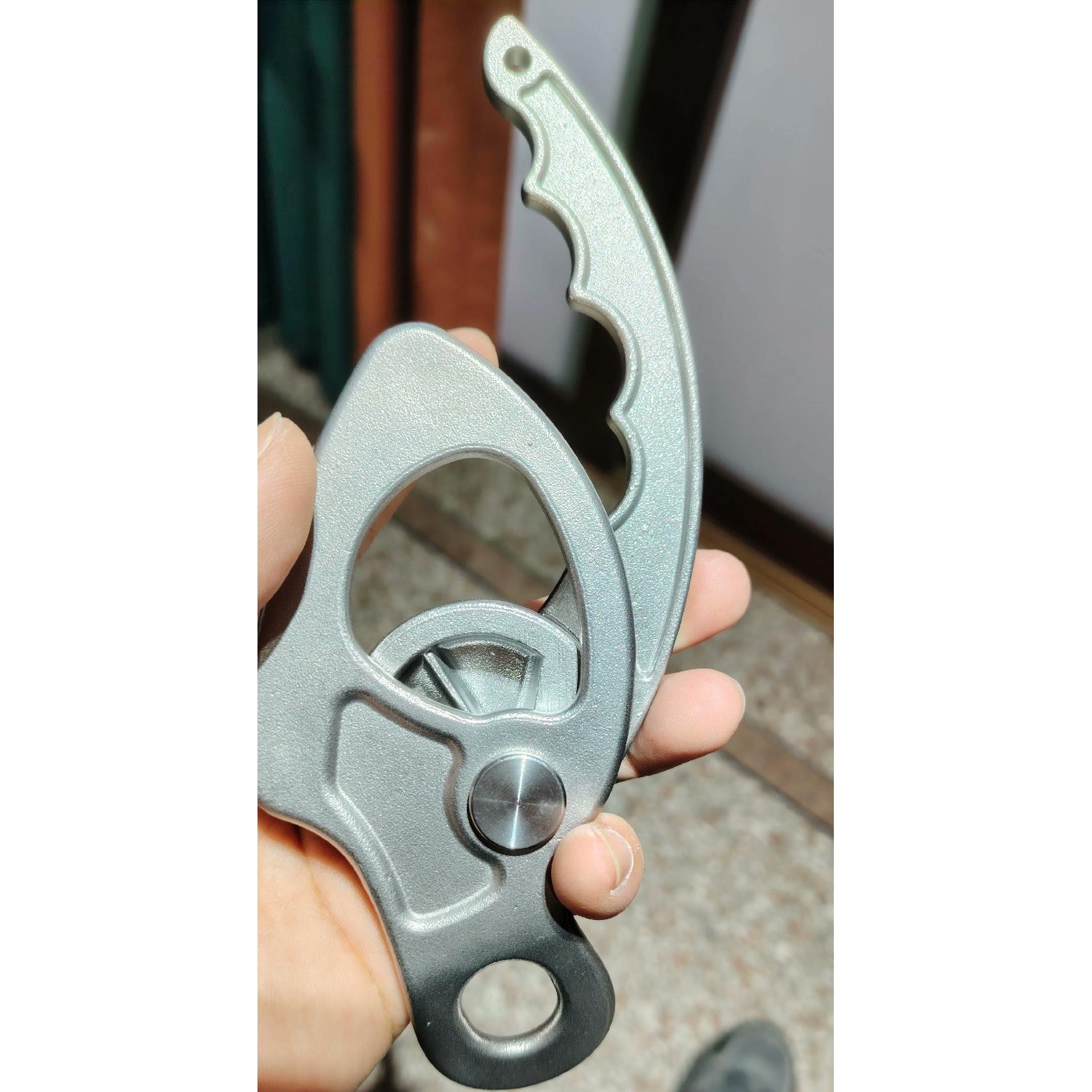 304不锈钢高空作业鸡翅膀鸡肋下降器srt绳索下降器适合于攀登下降