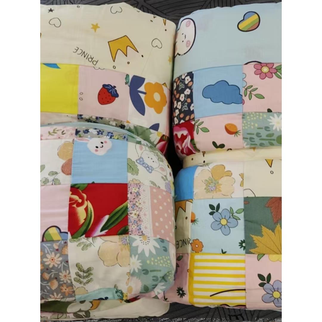 儿童婴幼棉花包被纯手工百福百家被幼儿园娃福代加工内胆被芯定制