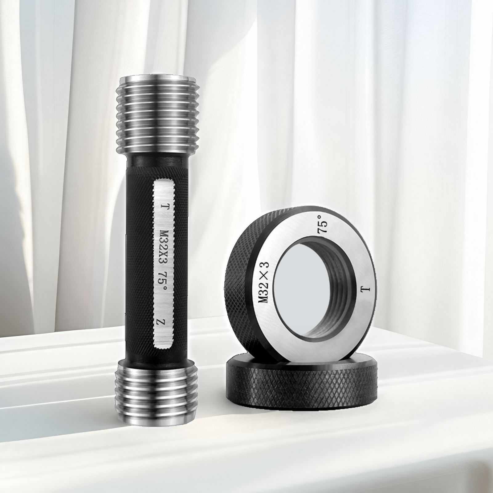 通止规 螺纹环规塞规 环规塞规 75度60度 钢筋套筒通止规 镦粗,五金/工具,量规,淘宝优惠券,粉丝福利购,淘宝优惠卷