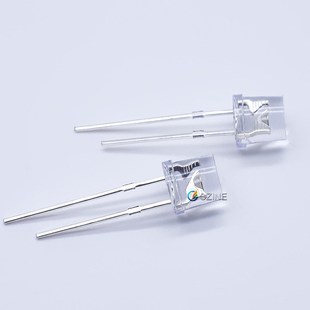 f5平头5mm白发红黄蓝翠绿橙白光白灯直插式 leSd灯珠发光二极管