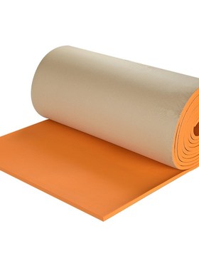 尖叫鬼屋防撞隔音降噪隔音棉自粘墙体高回高弹密度平X面橙色隔音