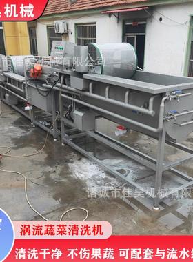 NEB预菜制气蔬清洗机竹笋果清洗机全泡自动芋头块涡流清洗机