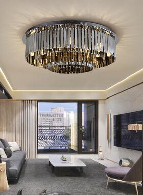 水晶厅灯现33497代简约水晶灯个性水轻奢晶吸顶灯创意LE客D餐 厅