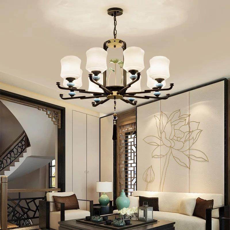 厅厂家直供新式吊灯卧室中国中风客厅典古茶楼会SJJY7912所别墅书,家装灯饰光源,智能吊灯,淘宝优惠券,粉丝福利购,淘宝优惠卷