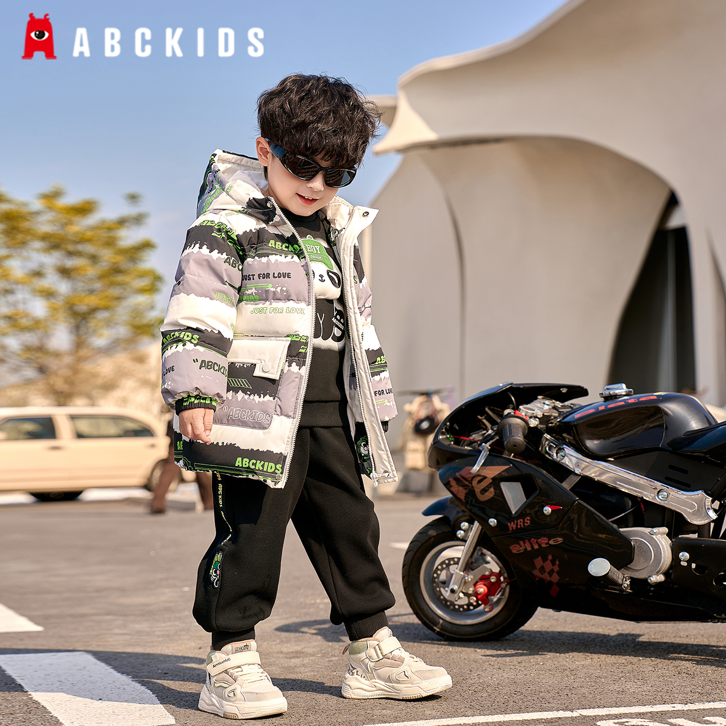 abckids童装宝宝羽绒服2025秋冬季新款儿童加厚上衣洋气男童外套