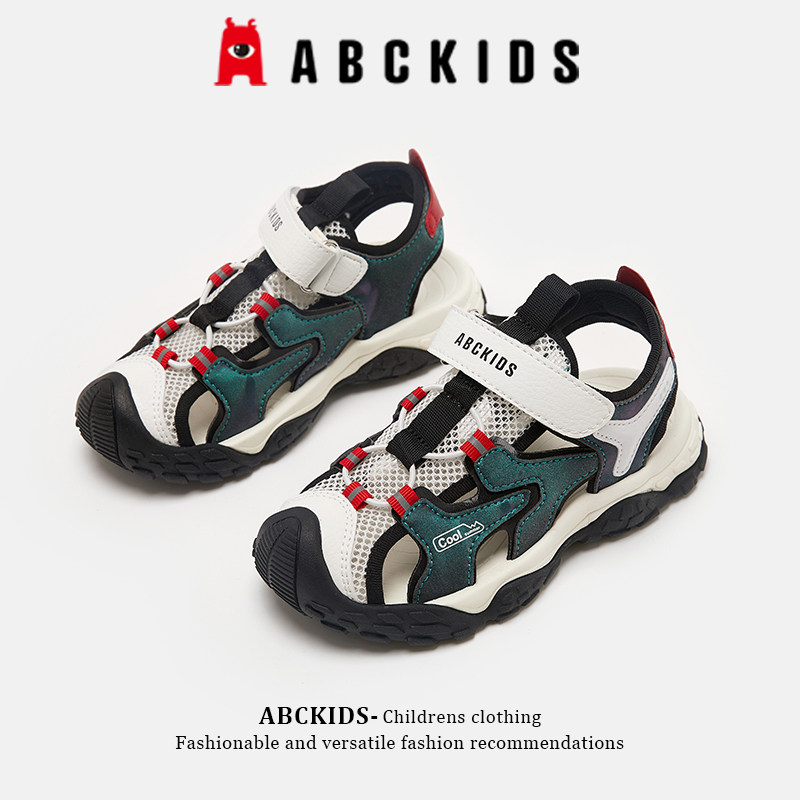 abckids童鞋男童凉鞋2026新款儿童夏季包头透气运动鞋男孩沙滩鞋