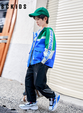 abckids童装男童外套2026新款儿童秋装两面穿上衣中大童冲锋衣潮