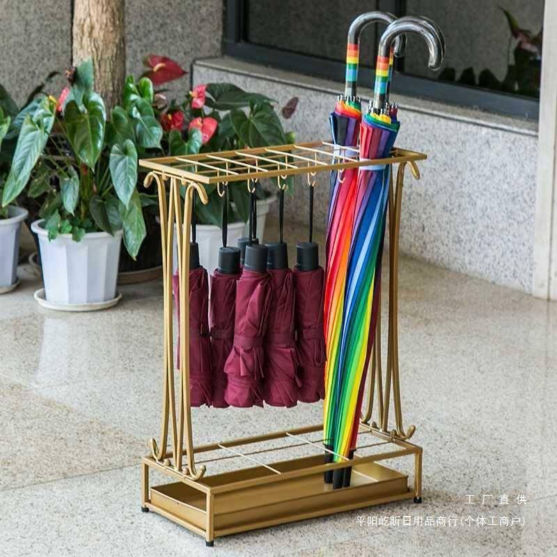 雨伞收纳架家用创意雨具放伞架子雨伞桶门口酒店大堂伞架收纳黎能