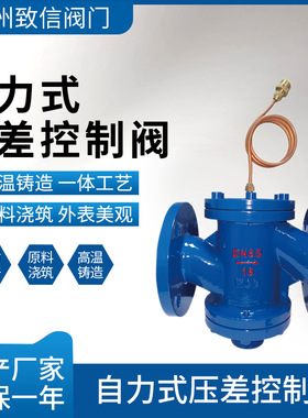 自力式压差控制阀 ZYW-16C/P 铸钢不锈钢 压差调节阀 动态水流量