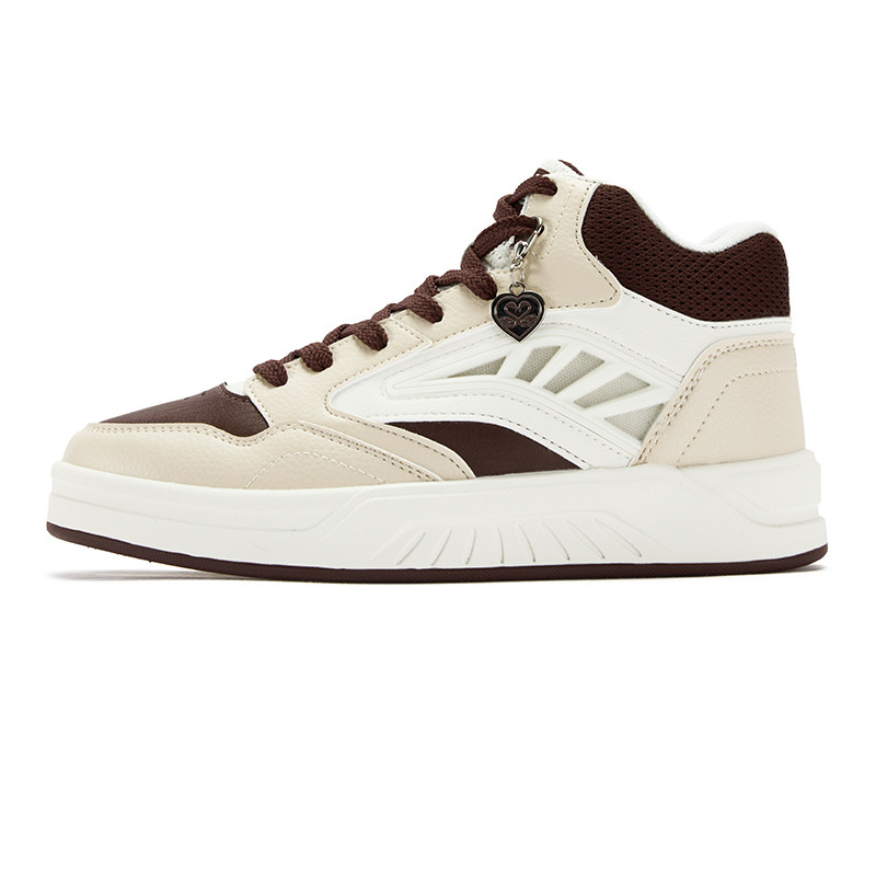 361°女鞋运动鞋2026春季新款简约百搭高帮板鞋轻便潮流滑板鞋女