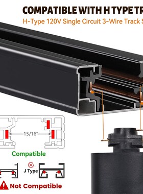 30w25w20w轨道灯2.4G无极调光调色导轨灯面80mOm60mm美规120v调光