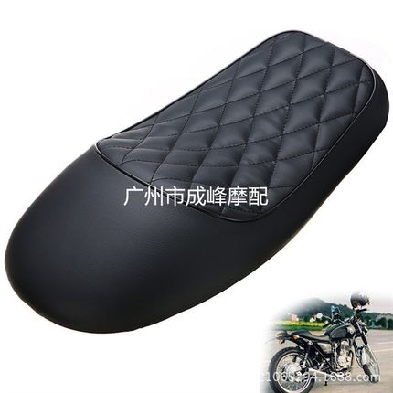 53cm长度驼峰款CG125t摩托车坐垫 复古改装 Cafe复古座包 带卡扣