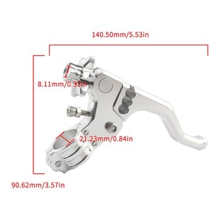 ATV摩托车通用改装 牛角22mm离合车把越野离合拉T杆手把铝合金手柄