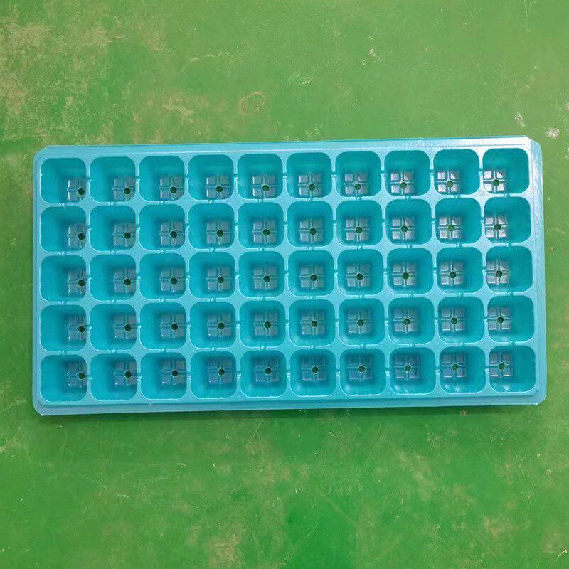 白色蓝色黑色24孔滴灌带草莓加厚B育苗盘秧苗盘50孔桉树塑料穴盘