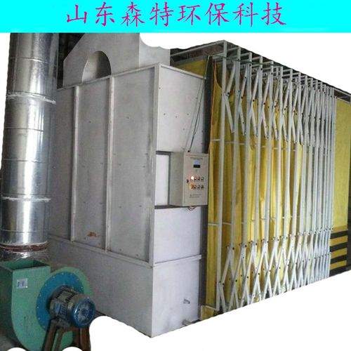 移动式伸缩房喷漆房打磨晾晒干家具无F尘喷漆房电动轨道简易喷漆