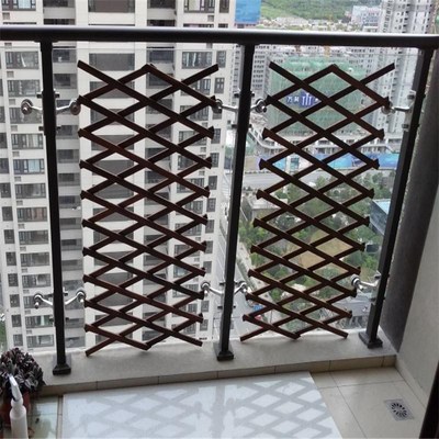 户外木格栅伸缩木拉网围栏w网格花架防腐木篱笆攀爬架碳化木栅栏