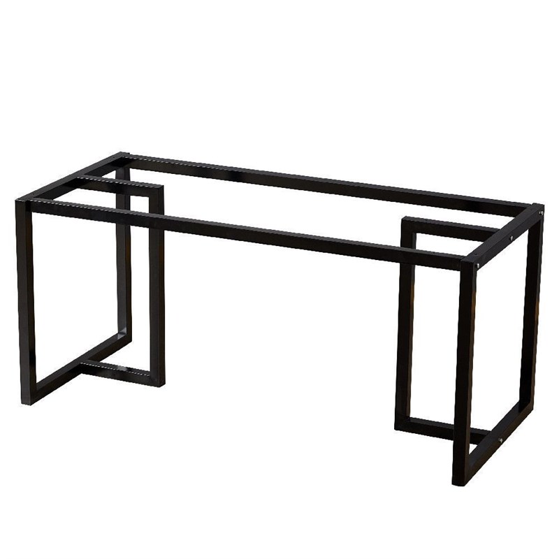 新款铁艺桌腿岩板架子茶几腿长方D形桌架支架底座办公桌餐见描述