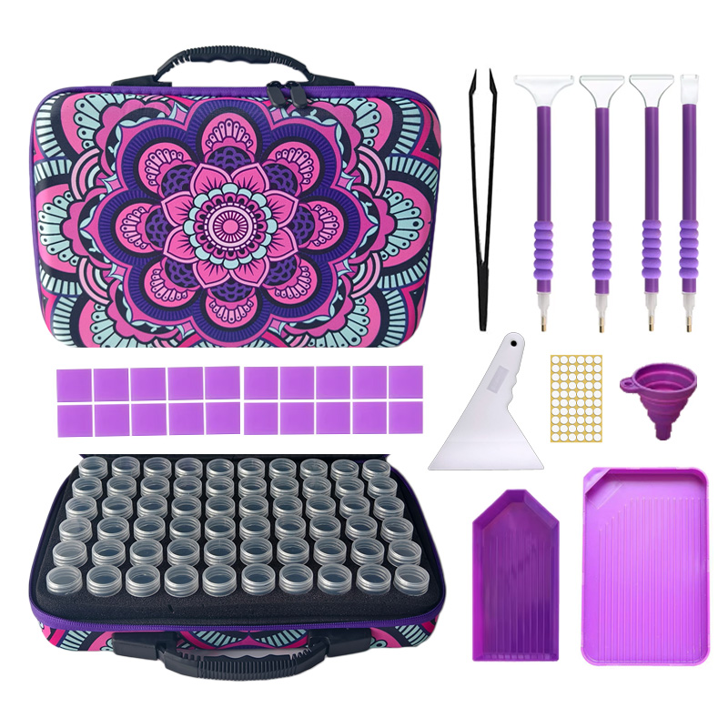 钻石画新款60格工具套装收纳包