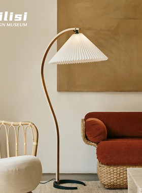 丹麦Timberline中古百褶落地灯北欧设计客厅沙发旁卧室书房氛围灯