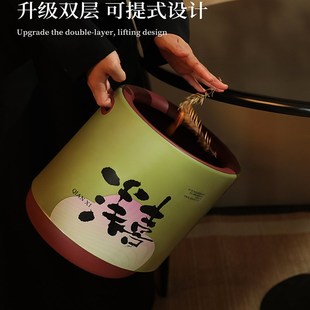 大号大容量客厅轻奢新中式 高颜值垃圾桶家用2025新款 卧室厨房