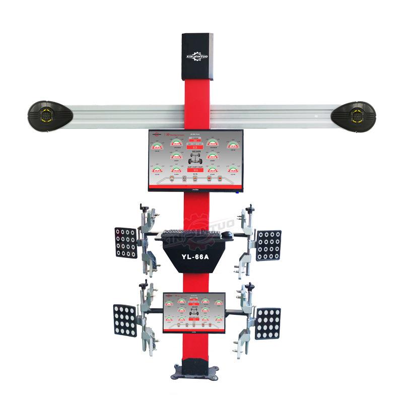 双屏D四轮定位仪汽车轮胎定位设备修车店厂家直销免费更新