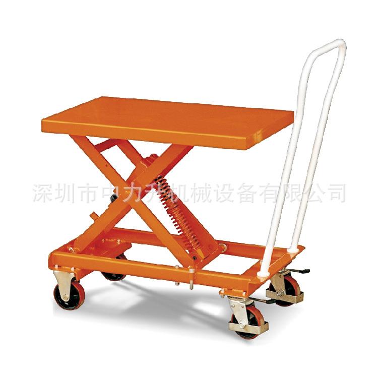 MH-L40弹簧自重式平台车模具手推车移动液压平台车