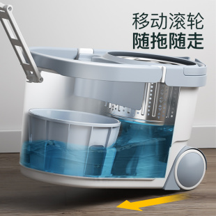 旋转拖把家用洁仕宝免手洗甩干湿两用自动拖地桶墩布懒人一拖净