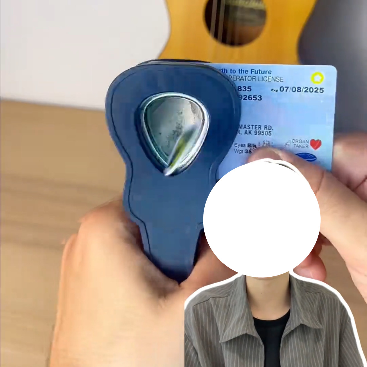 吉他拨片打孔器便携式个性创意制作器乐器配件自制工具送朋友