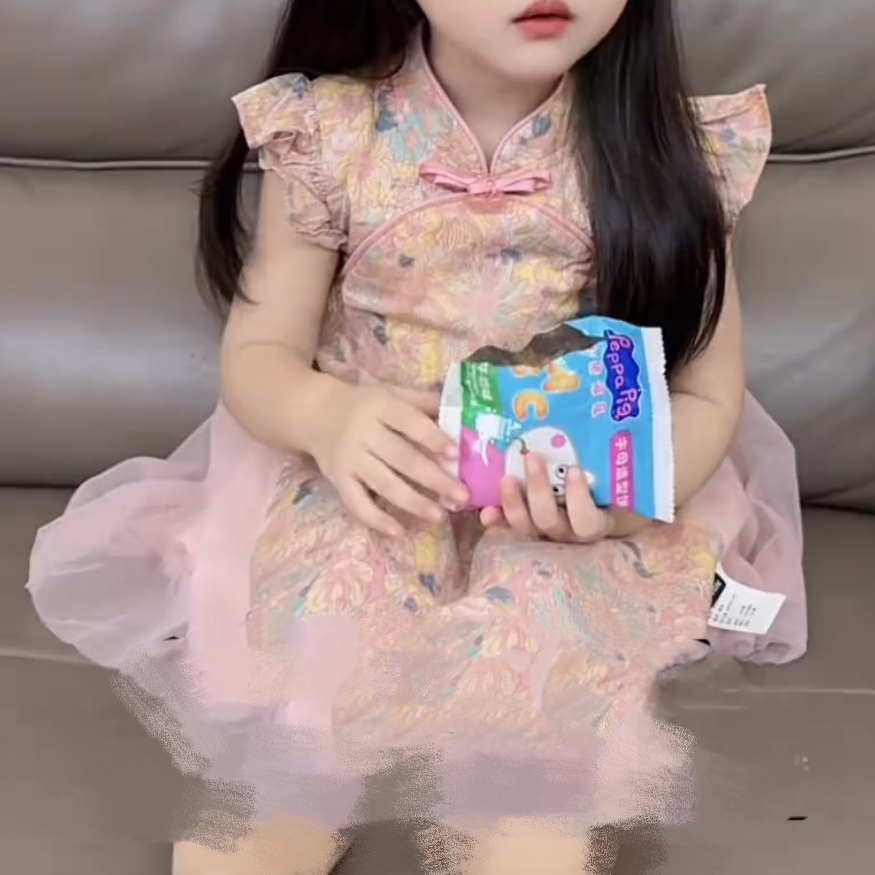 公主汉服宝宝洋气裙子夏季中式旗袍裙女童连衣裙夏装新款儿童中国