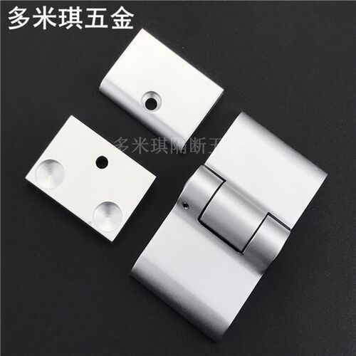 卫生间隔断配件五金 纯铝白色铝自动回归铰链 洗手间厕所弹簧合页