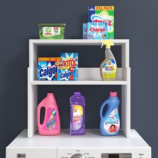 洗衣机置物架阳台全自动滚筒上方小尺寸置物柜上面的微波炉顶部