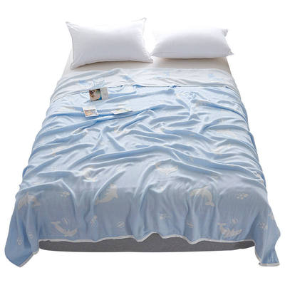 布儿童薄款感薄夏季双面毛巾双人被子大冷感人儿毯子夏天子夏大人