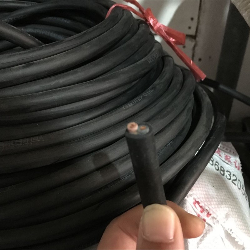 YZ2芯3芯4芯5芯橡胶0.75铜芯黑色护套电源线移动软线轻型设备电缆