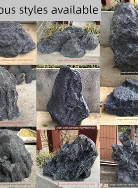 彷石彷石玻璃纤维微景观舞台道具园林庭院空心假山装饰摆件