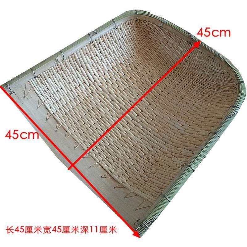 白色柳编藤编家用老款竹编簸箕纯手工大中小号柳条筐笸箩农用筲箕