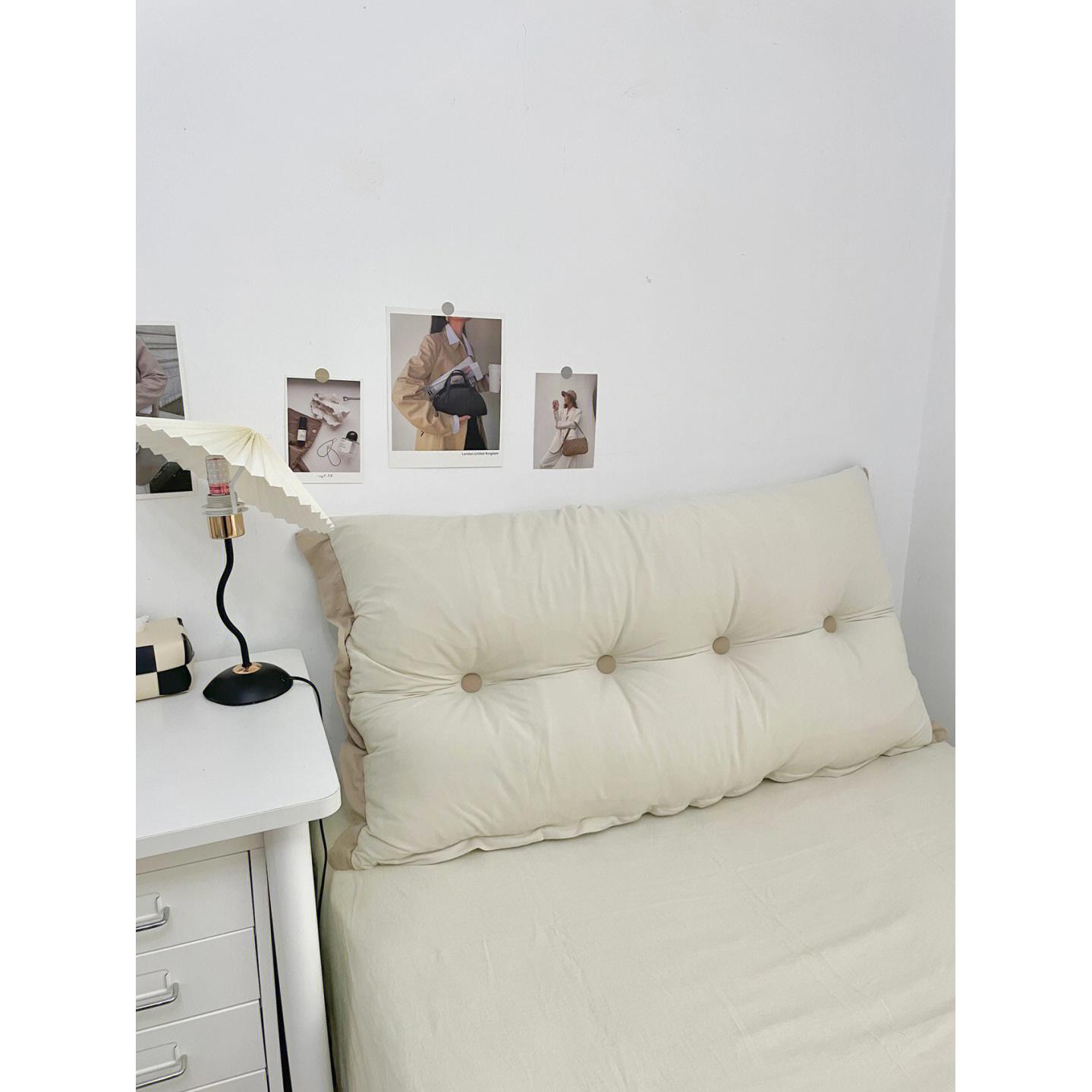 秉泽居家布艺床头大靠背床头靠垫靠背软包床上靠枕腰枕家用床头板